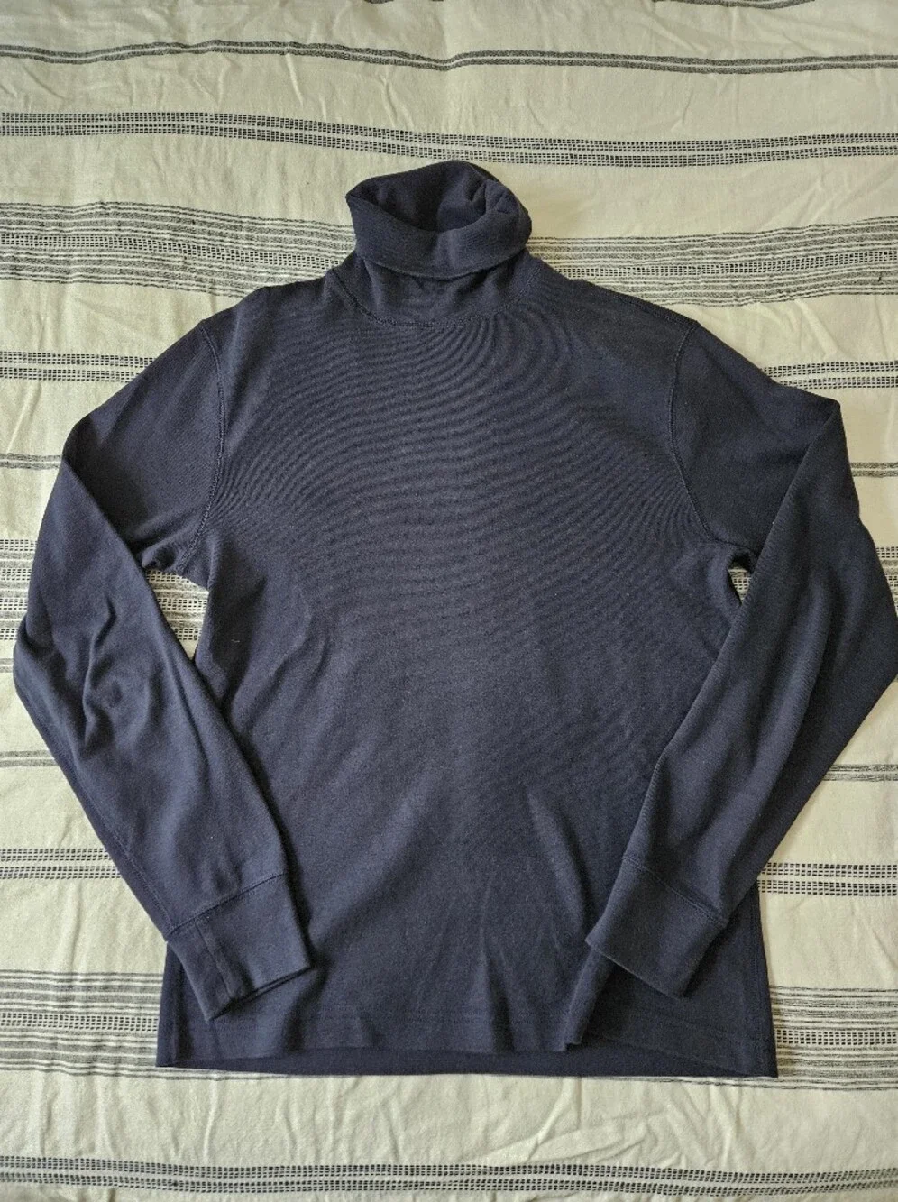 Mid Weight Navy Turtleneck Shirt